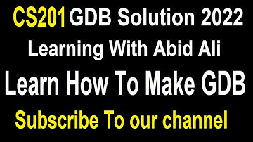 cs201 gdb solution 2022