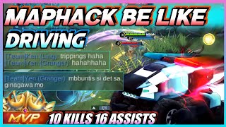 THEY SAY IM JUST TRIPPING SO I SHOW THEM A MAPHACK DRIVING! JOHNSON CARRYING LOW IQ TEAMMATES | MLBB
