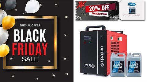 OMTech CW5000 Water Chiller for CO2 Laser Engraver Cutter with CO2 Laser Coolant -from eBay