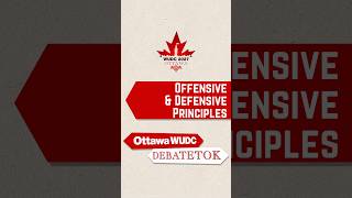 Famous Offensive and Defensive Principles - DebateTok Profile