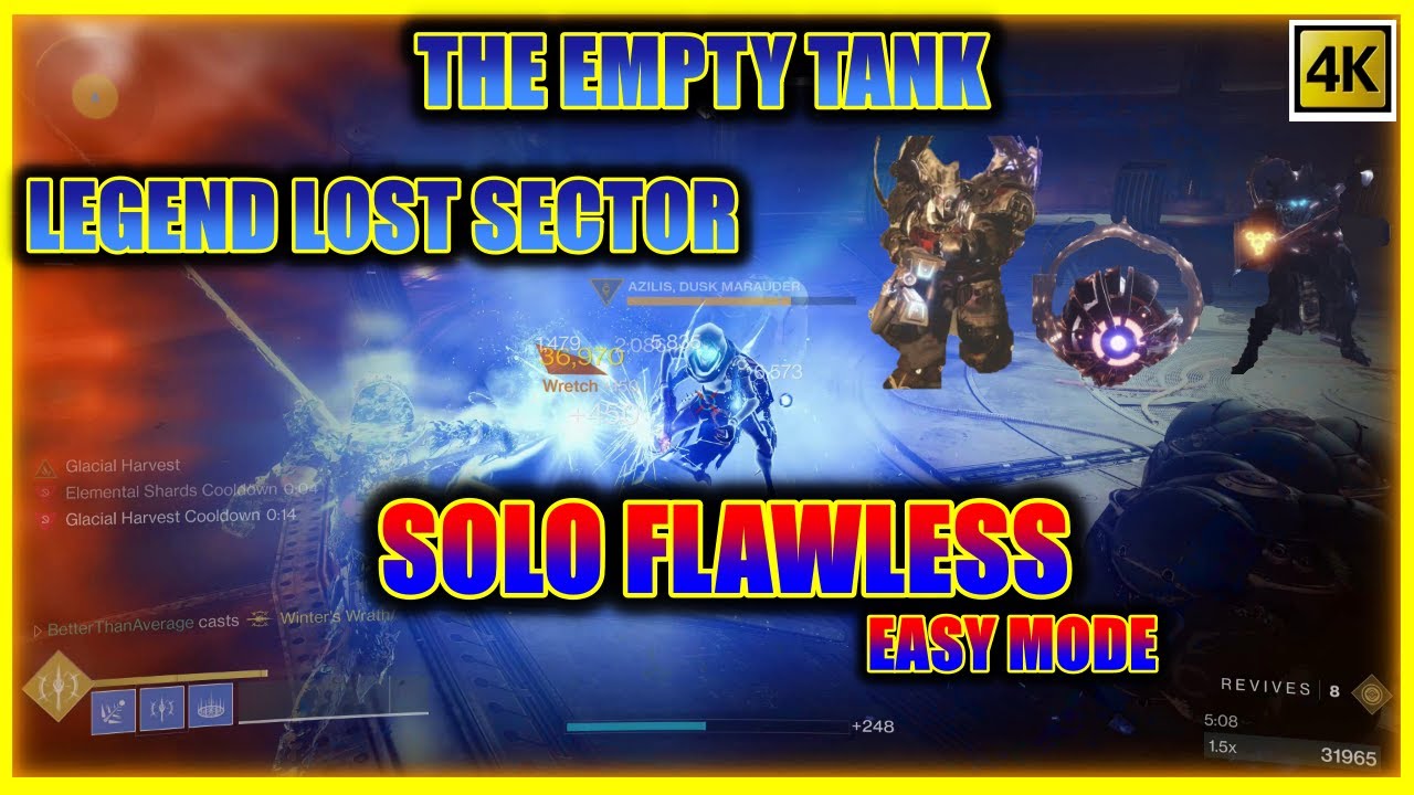 PC @4K. The Empty Tank  Legend Lost Sector Solo Flawless
