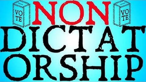 Non-Dictatorship (Voting Theory)