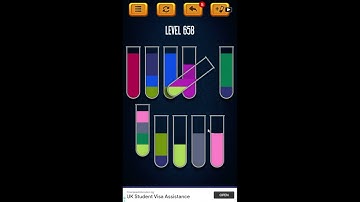 Water Sort Puzzle - Color Liquid Sorting Game Level 658 Solution