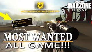 CHAT CHALLENGE: MOST WANTED ALL GAME in COD Warzone! | THINND Call of Duty Gameplay