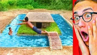 They Built An INSANE SECRET UNDERGROUND POOL HOUSE!