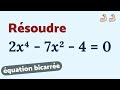 Rsoudre 2x  7x  4  0