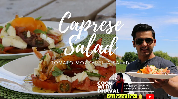 CAPRESE SALAD | Dhaval's ultimate Tomato Mozzarella Salad with Balsamic Glaze