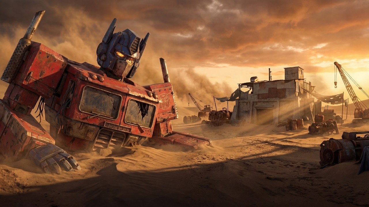 We Found a Giant Optimus Prime Buried in the Desert… And Restored It