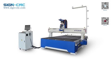 Automatic tool changer Linear ATC CNC Router furniture engraving and cutting machine