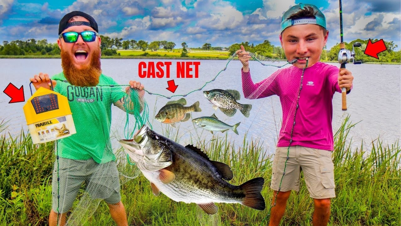 Cast Netting Bait for BIG Bass! 