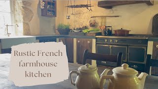 A rustic french farmhouse kitchen in Dordogne, France