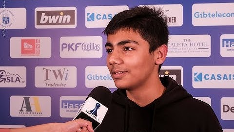 Round 9 Gibraltar Chess post-game interview with  Prithu Gupta