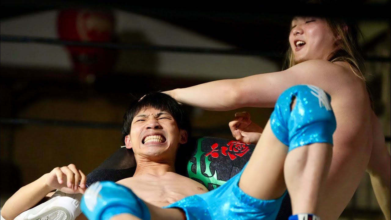 【#ルノスカ2周年 セミファイナル】“天下変態”ドラゴン・スカイvsアナル・挿ニューマン【AWA/RWF】