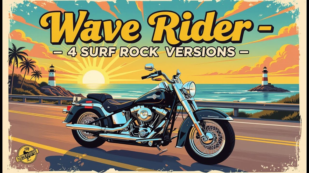 Wave Rider | Harley East Coast Journey + 4 Surf Rock Versions 🌊 미국 동부 ...