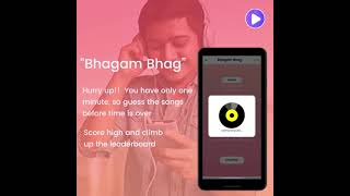 Guess Bollywood Song Game - How to play with the Bhagam Bhag in the GaanaP App screenshot 5