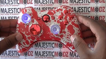 "Blood Splatter" Xbox 360 Modded Controller by MajesticModz