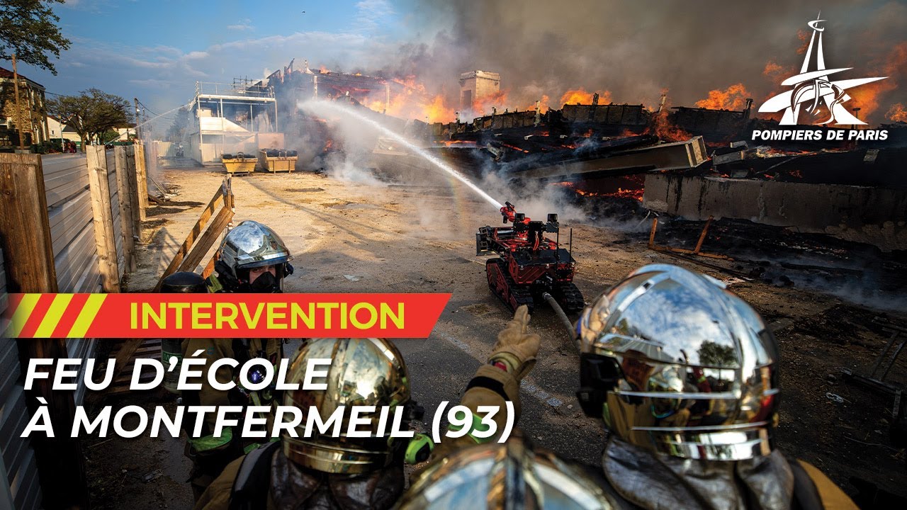 INCENDIE D'UNE ÉCOLE À MONTFERMEIL (93)