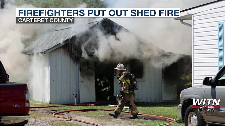 Morehead City firefighters keep large shed fire from spreading