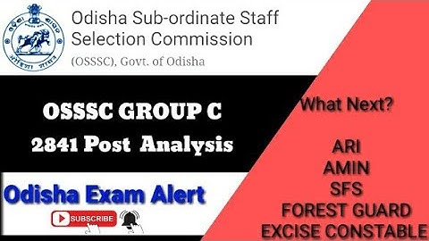 #osssc #osssc_combined_exam  OSSSC GROUP C 2841 POST ANALYSIS | OSSSC COMBINED EXAM POST ANALYSIS