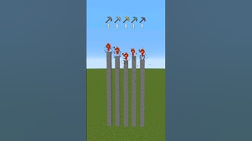 Minecraft pickaxe durability ⛏️ #shorts