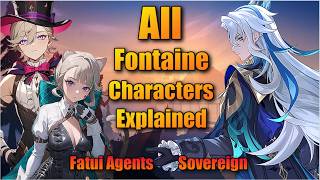 All Fontaine Characters Origins & Lore Explained! - Genshin Impact 7.1  Lore & Story