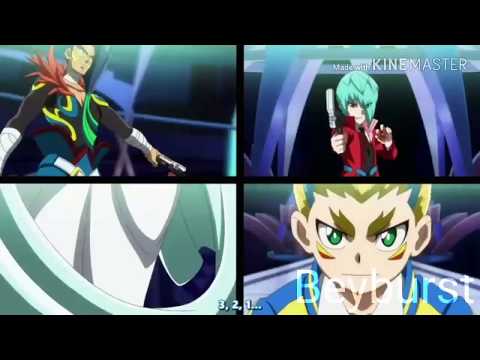 FR Drum et delta vs gwyn et Arthur - beyblade burst gt ep 47