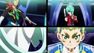 FR Drum et delta vs gwyn et Arthur - beyblade burst gt ep 47