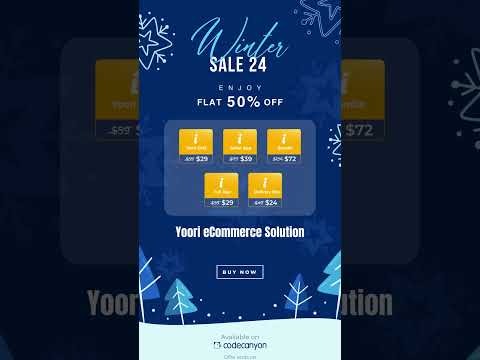 ❄️Winter SALE 2024 - Get Flat 50% Off❄️ #YooriScript #ECommerceSolution #ecommerceplatform