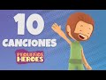 10 CANCIONES PARA CANTAR Y SALTAR DE PEQUEÑOS HEROES 🎤💃🏻 | Canciones infantiles