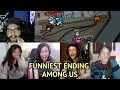 Funniest AMONG US ENDING in Hafu's Lobby | DK's famous last word