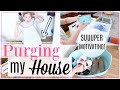 PURGING MY HOUSE| DECLUTTER WITH ME!