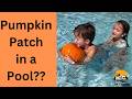 Halloween Fun in Pflugerville, Texas: Floating Pumpkin Patch at Gilleland Pool