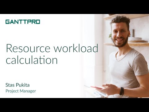 Resource workload calculation in GanttPRO