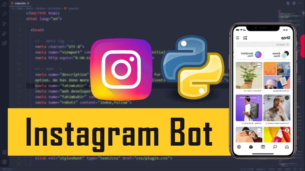 Ssimple Instagram bot with Python 🔥 Cool Python Scripts