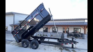 Ironbull 7x14' High Side Low Profile Hydraulic Dump Trailer 14000# GVW DXB831427HS4