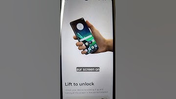 How to Moto G06 Lift to Wake option turn on/off