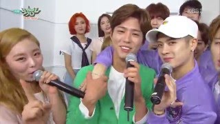 160401 MAMAMOO & GOT7 1위 후보 출연자 대기실