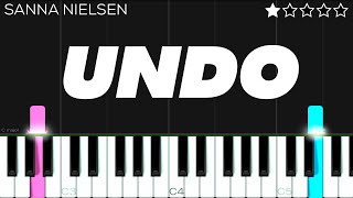 Sanna Nielsen - Undo | EASY Piano Tutorial