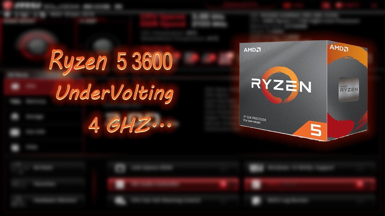 BIOS Settings | Overclocking and UnderVolting R5 3600 to 4 GHZ | Stock  Cooler | High Performance. - YouTube