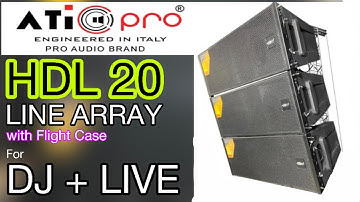 ATI Pro HDL 20 Line Array for DJ & Live Shows - with Flight Case