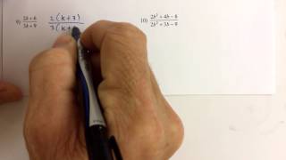 Part 1 of 2 (Problems 8 - 10) Simplifying Rational Expressions Notes