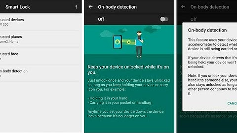 Google Smart lock /on body detection feature in Xiaomi phones