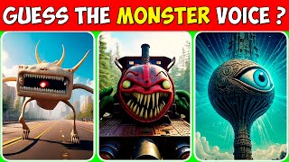 GUESS THE MONSTER VOICE 👹 | CHOO-CHOO CHARLES 🚂 & WATER EYE TOWER 👁️ & MEGAHORN 📢  | #househead
