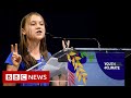 Greta thunberg mocks world leaders in blah blah blah speech  bbc news