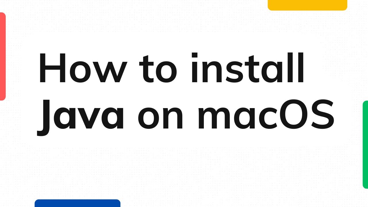 Java On Macos How to Install Java on macOS | Step by Step Guide - YouTube