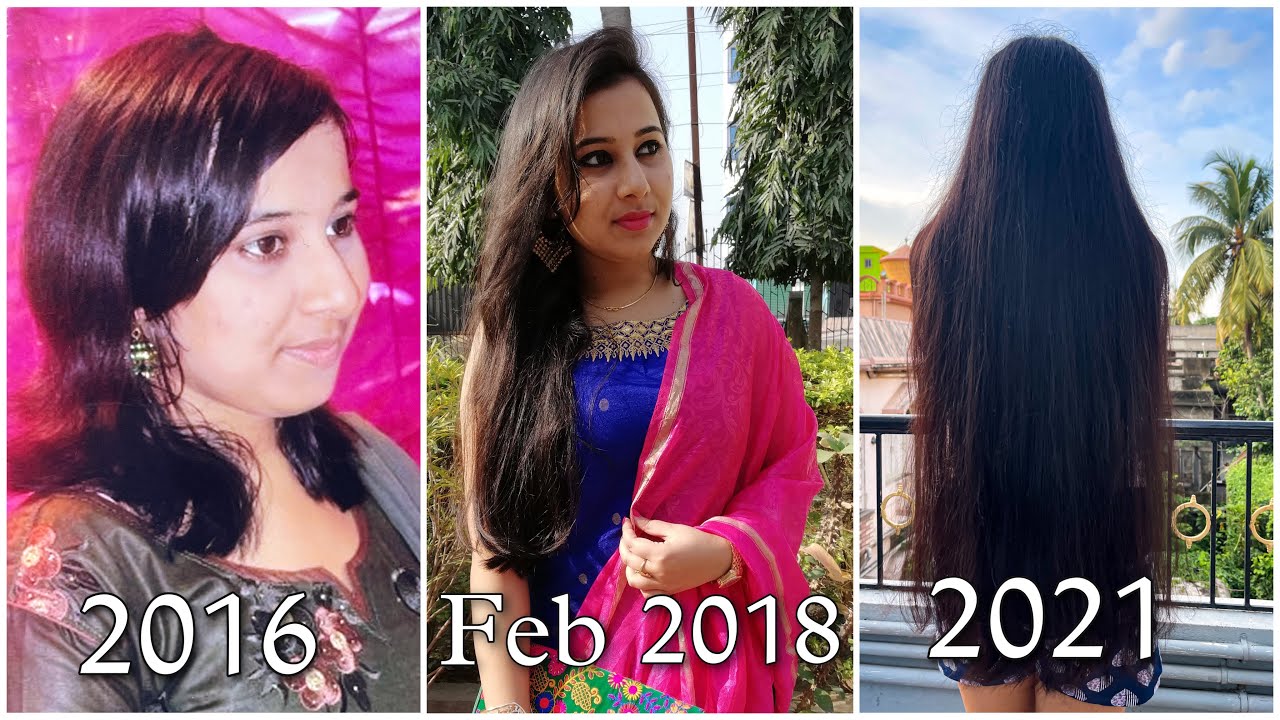 My 5 years Hair Growth Journey - Regrow My Short Thin Hair to 33 Inches Long Thick Healthy Hair