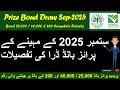 Prize Bond Draw in September 2025 | Premium Bond 40,000 / 25,000 / 200 Schedule and Amount Details