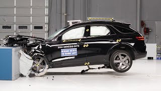2024 Genesis GV70 updated moderate overlap IIHS crash test 2024 Genesis Gv70 Recalls