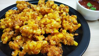 स्वीट कोर्न पकोड़ा बनाए नए तरीके से की सब माँग कर खाएे | Sweet Corn Pakoda Recipe