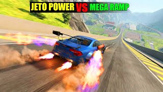 JATO Rocket Cars vs Massive MEGA RAMP Challenge #1 [BeamNG.Drive] screenshot 4